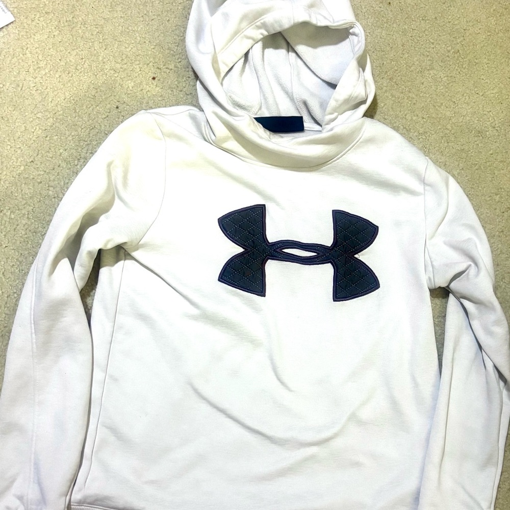 Under Armour white ColdGear Hoodie